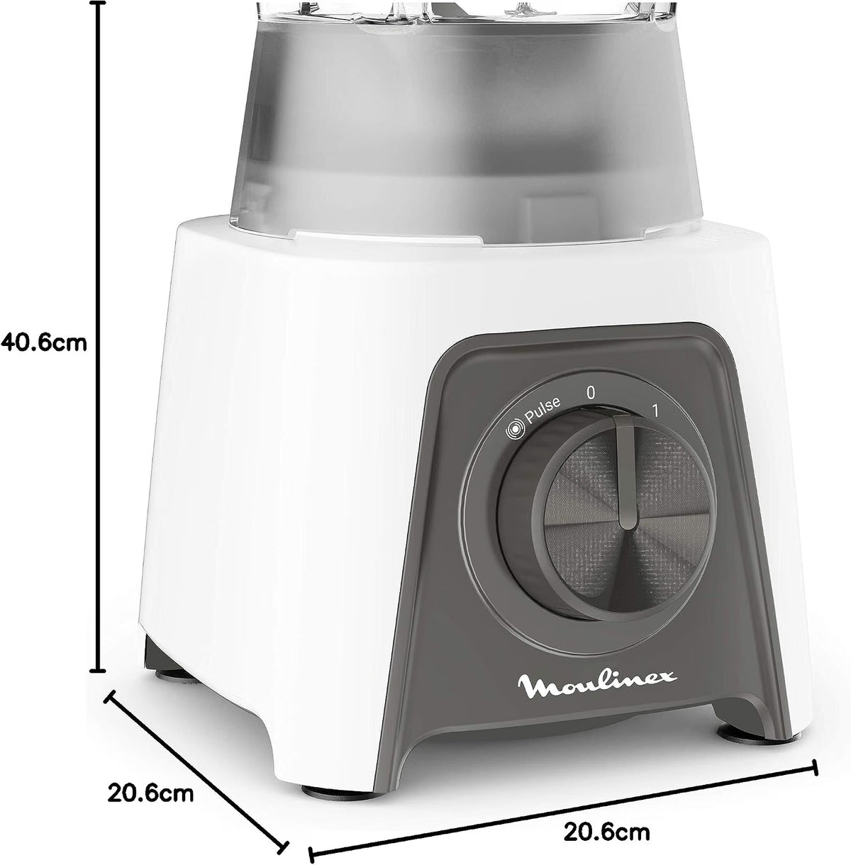 Moulinex Blendeo+ LM2C01 Mélangeur de verre 450 W, capacité de 1,5 L
