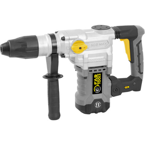 Fartools – Marteau perforateur SDS MAX 1600W – Force de frappe 10J – 4 fonctions : perçage, burinage, ajustement – Pour béton armé et matériaux durs - 10Joules