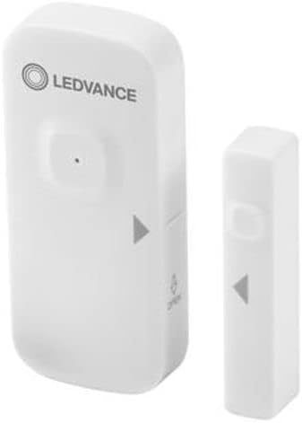 LEDVANCE Smart+ Détecteur de Contact avec Technologie WiFi pour détecter Les Portes et fenêtres Ouvertes, contrôle par Smartphone, Compatible avec Alexa et Google