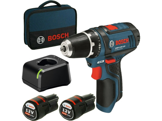 Kit Perceuse-visseuse sans fil Bosch Professional GSR 12V-15 060186810F 12 V Li-Ion