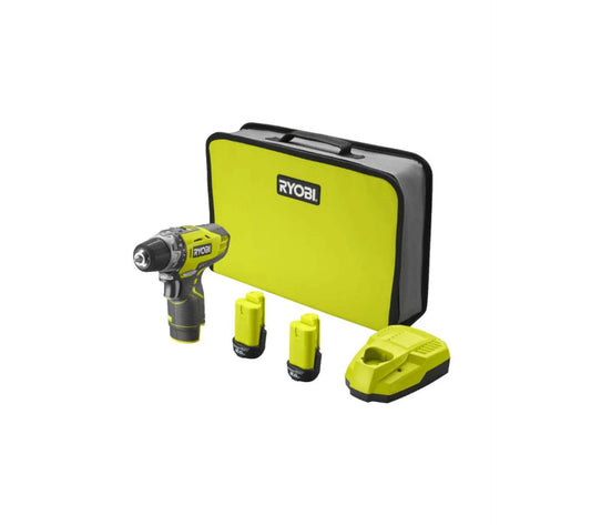 RYOBI Perceuse-visseuse 12V - 2 Batteries 2.0Ah - 1 Chargeur R12DD-220S