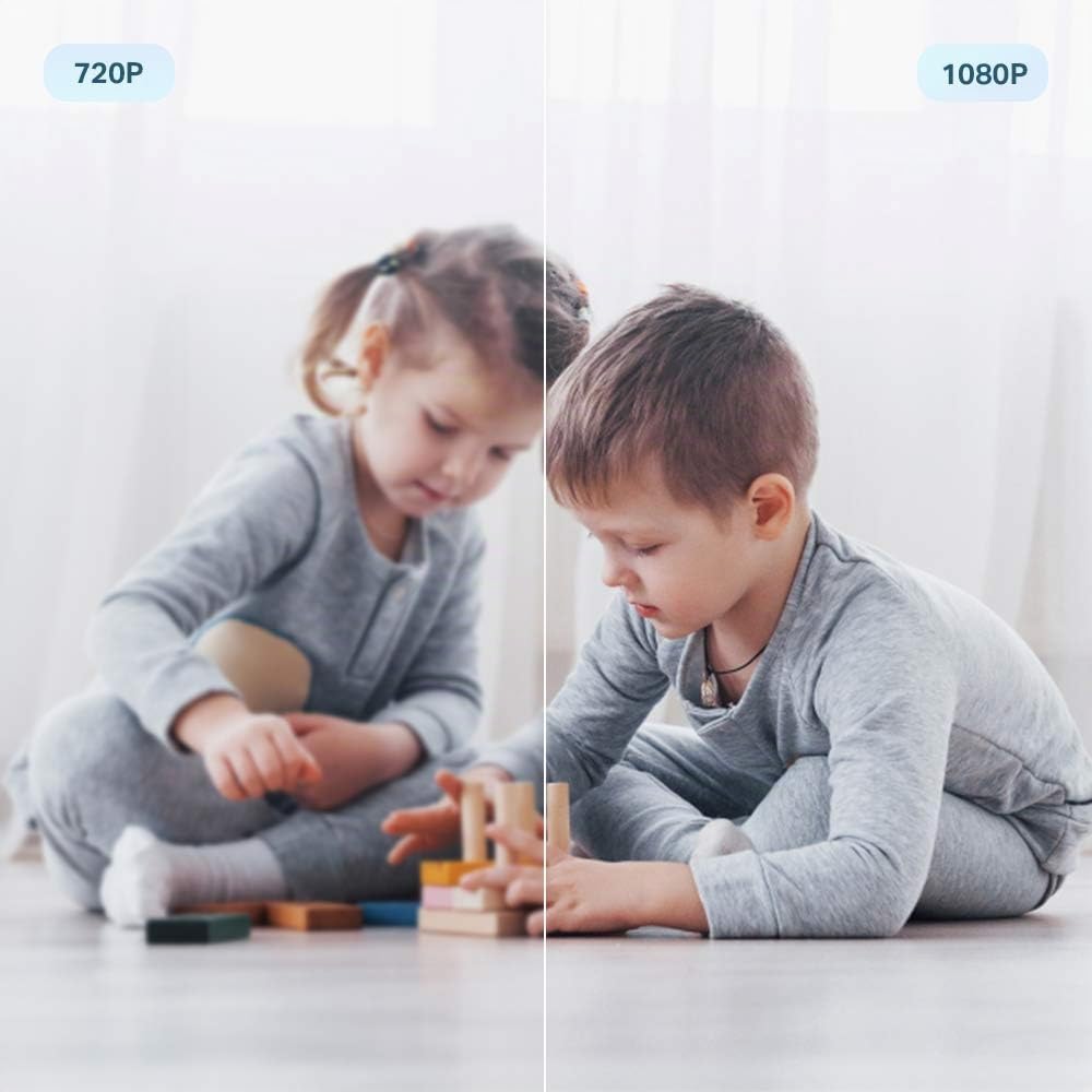 Tapo C200 Caméra Surveillance WiFi intérieure 360° 1080p, Vision Nocturne, Notifications en Temps réel, Détection de Personne, Suivi de Mouvement, Télécommande, Compatible avec Alexa
