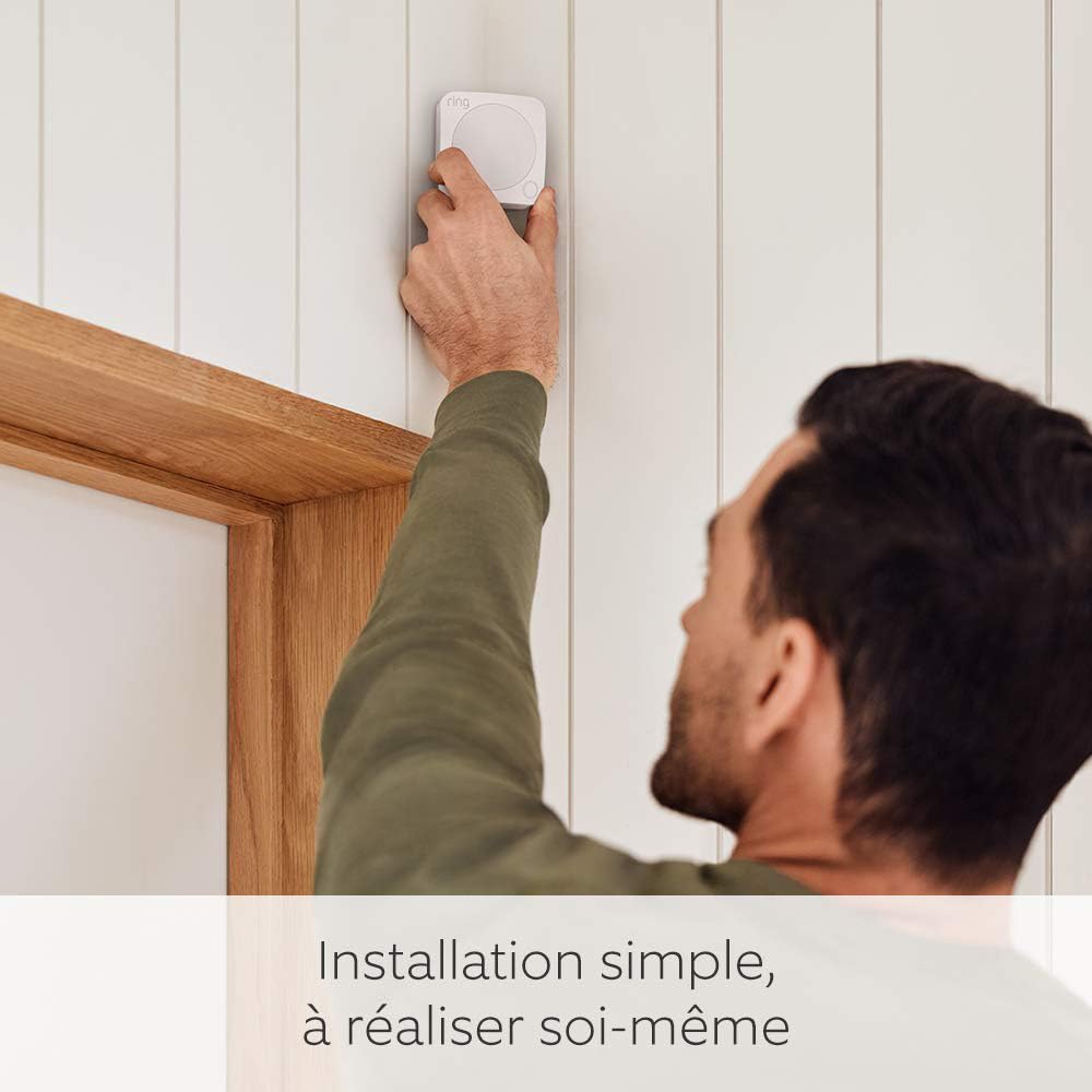 Kit Ring Alarm XL + caméra intérieure + sirène extérieure | Alarme maison sans fil connectée, système de sécurité | Abonnement Ring Home à souscrire séparément