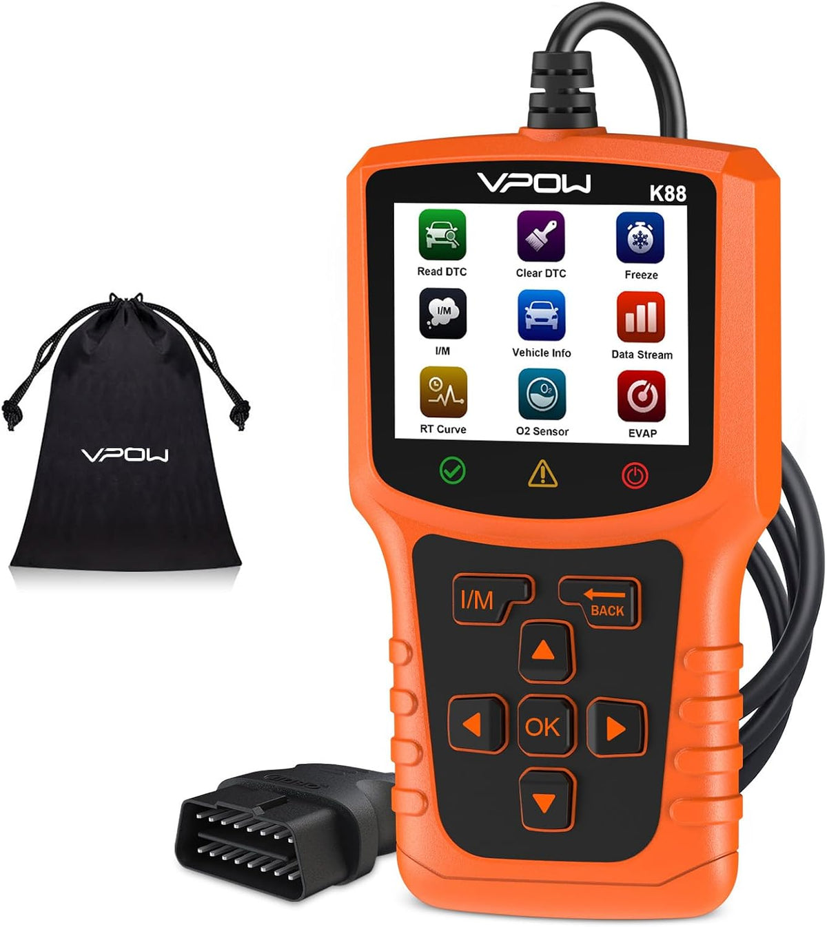 OBD2 Diagnostic Auto Valise Voiture: OBD Diagnostique Français Auto Multimarque pour BMW Peugeot VW Les Véhicules - Lecteur de Codes de Panne Moteur avec Lecture en Temps Réel des Données
