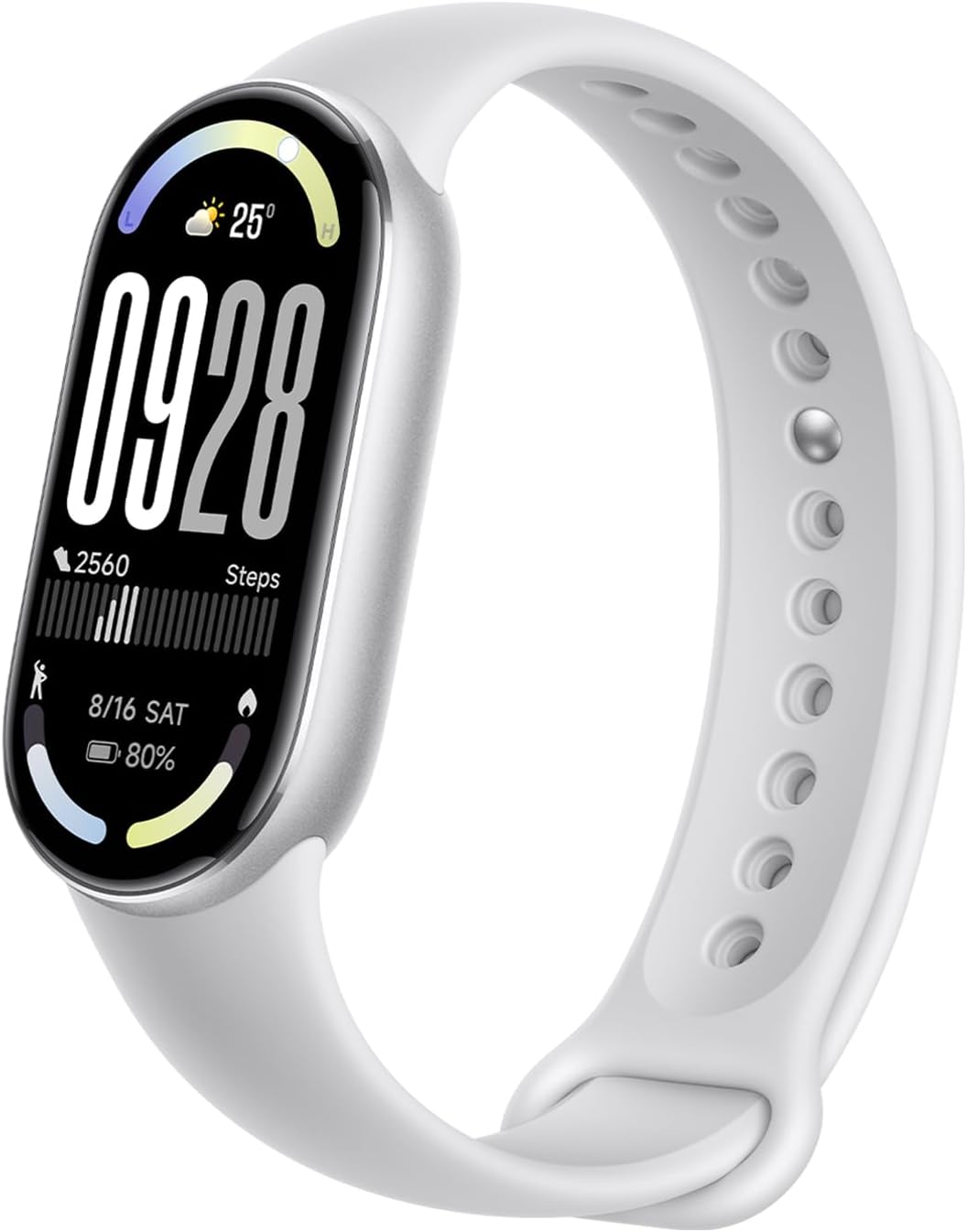 Xiaomi Smart Band 10, Montre Connectée, Boîtier alu, Suivi d'Activité, Écran AMOLED 1.72'', Autonomie 21 Jours, Charge Rapide, Suivi santé & Sommeil,150+ Sports, iOS & Android, 5 ATM, Boussole