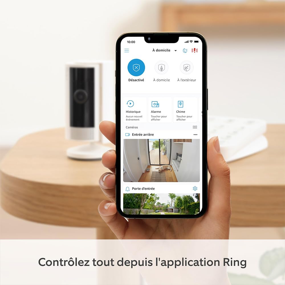 Kit Ring Alarm XL + caméra intérieure + sirène extérieure | Alarme maison sans fil connectée, système de sécurité | Abonnement Ring Home à souscrire séparément