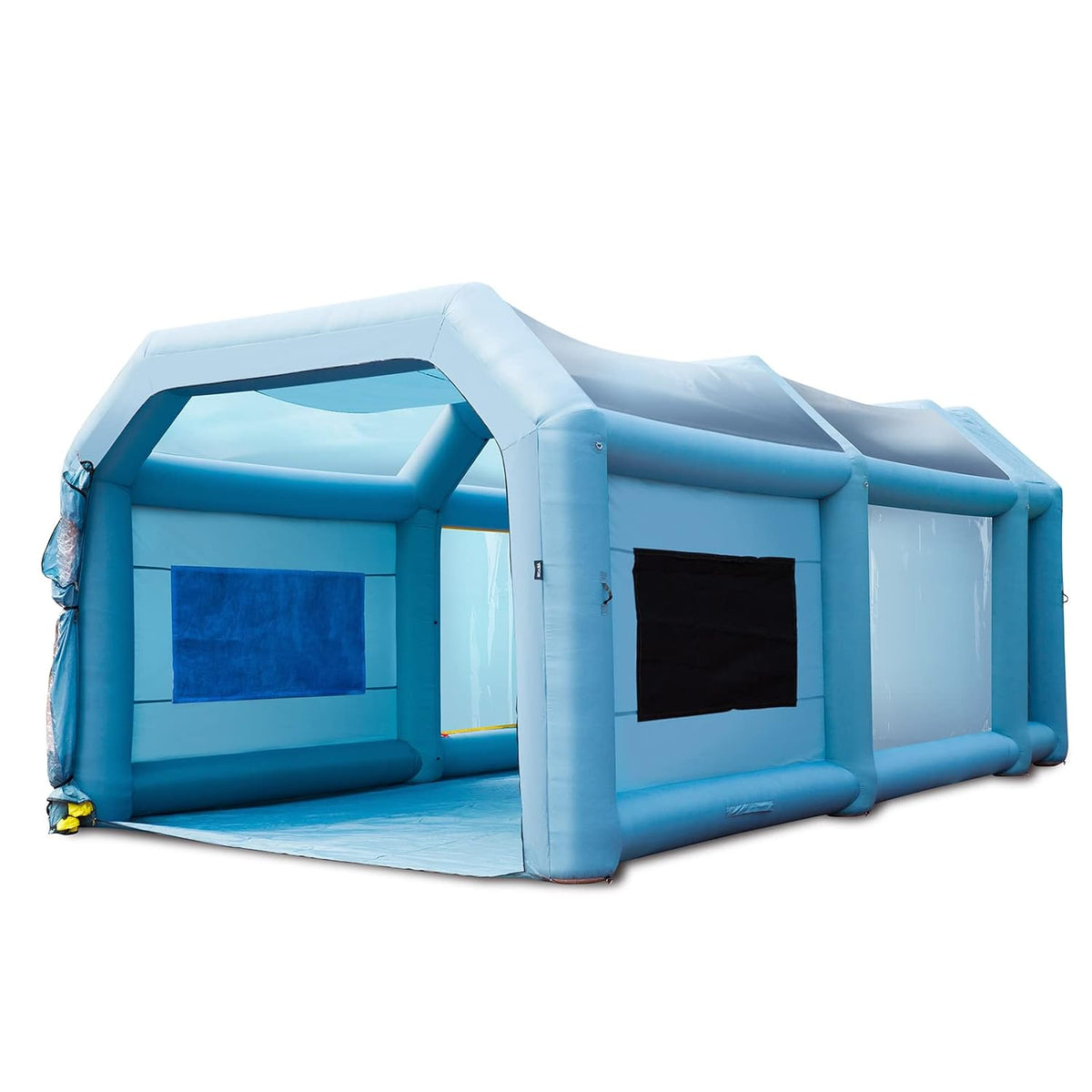 VEVOR Cabine de Peinture Gonflable 7x4x2,75 m en Tissu Oxford 210D avec Système de Filtration 2 Souffleurs