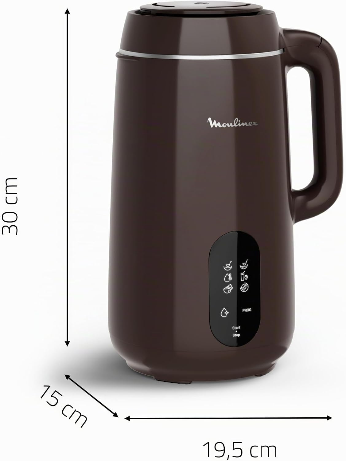 Moulinex Multisoup, Blender chauffant, 6 programmes culinaires, Textures parfaites, Utilisation facile, LM5629F0