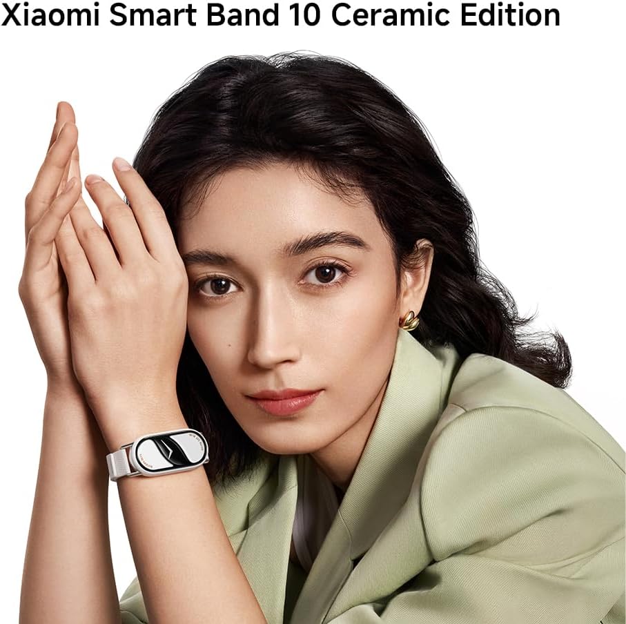 Xiaomi Smart Band 10, Montre Connectée, Boîtier alu, Suivi d'Activité, Écran AMOLED 1.72'', Autonomie 21 Jours, Charge Rapide, Suivi santé & Sommeil,150+ Sports, iOS & Android, 5 ATM, Boussole