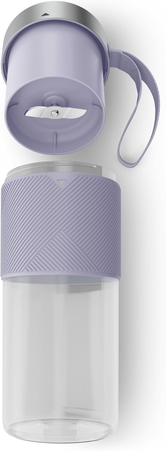 Moulinex Lightmix, Blender portable, 300ml, Puissant, Rechargeable, Lila clay, LM1CS6F0