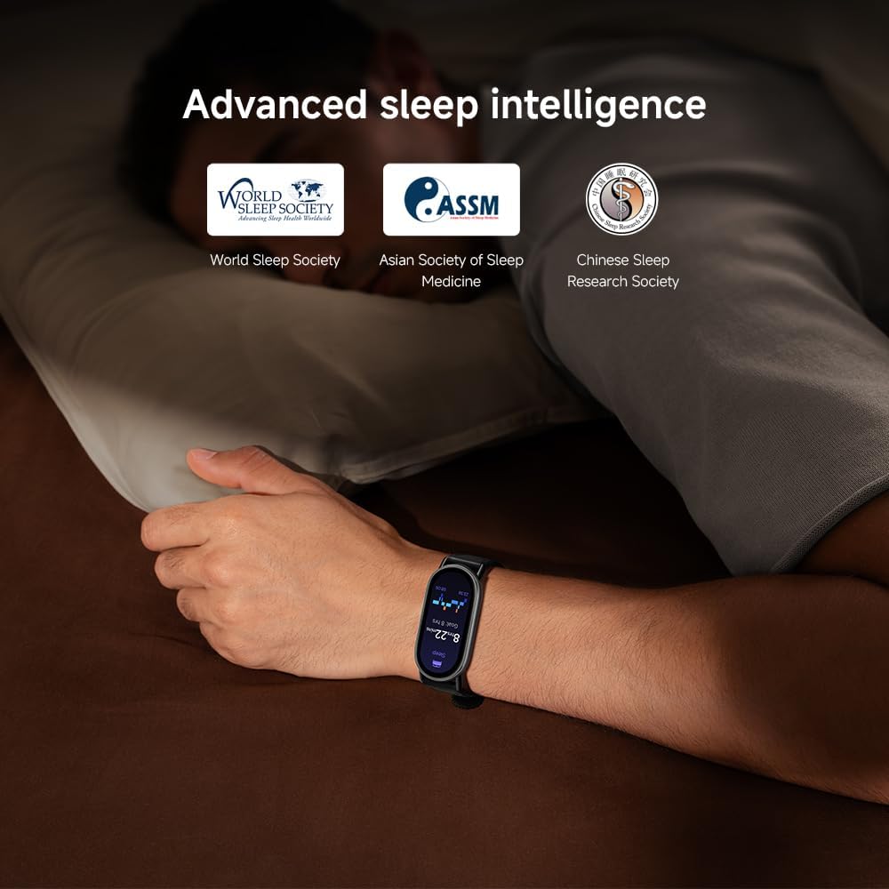 Xiaomi Smart Band 10, Montre Connectée, Boîtier alu, Suivi d'Activité, Écran AMOLED 1.72'', Autonomie 21 Jours, Charge Rapide, Suivi santé & Sommeil,150+ Sports, iOS & Android, 5 ATM, Boussole