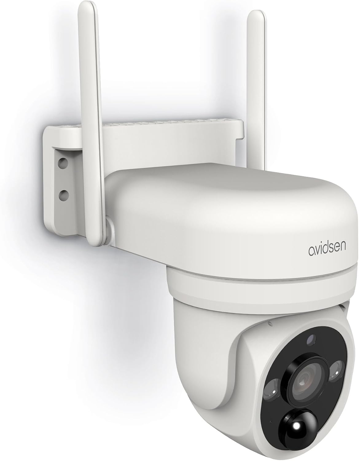 Avidsen HomeCam Prim-O PTZ - Caméra Surveillance Extérieure WiFi Solaire 2.5K - Motorisée 360° - Dual Band 2.4/5GHz - IA Détection de Silhouette & Autotracking - Sirène - sans Fil - IP65