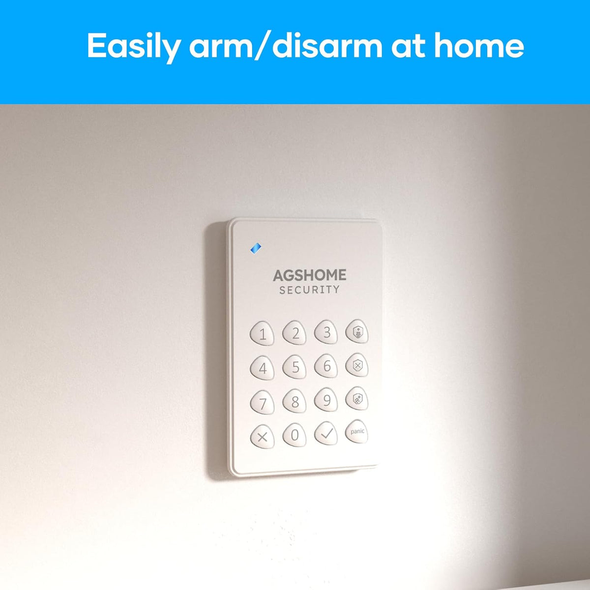 AGSHOME Alarme Maison sans Fil 15 Pack WiFi Alarme Sécurité Système Cambrioleur sans Fil 120DB, Kits de sécurité pour la Maison, Extensible à volonté-Compatible avec Alexa, Google Assistant
