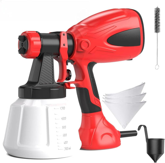 Pistolet à Peinture Électrique 650W, Pulvérisateur Filaire 1200ml