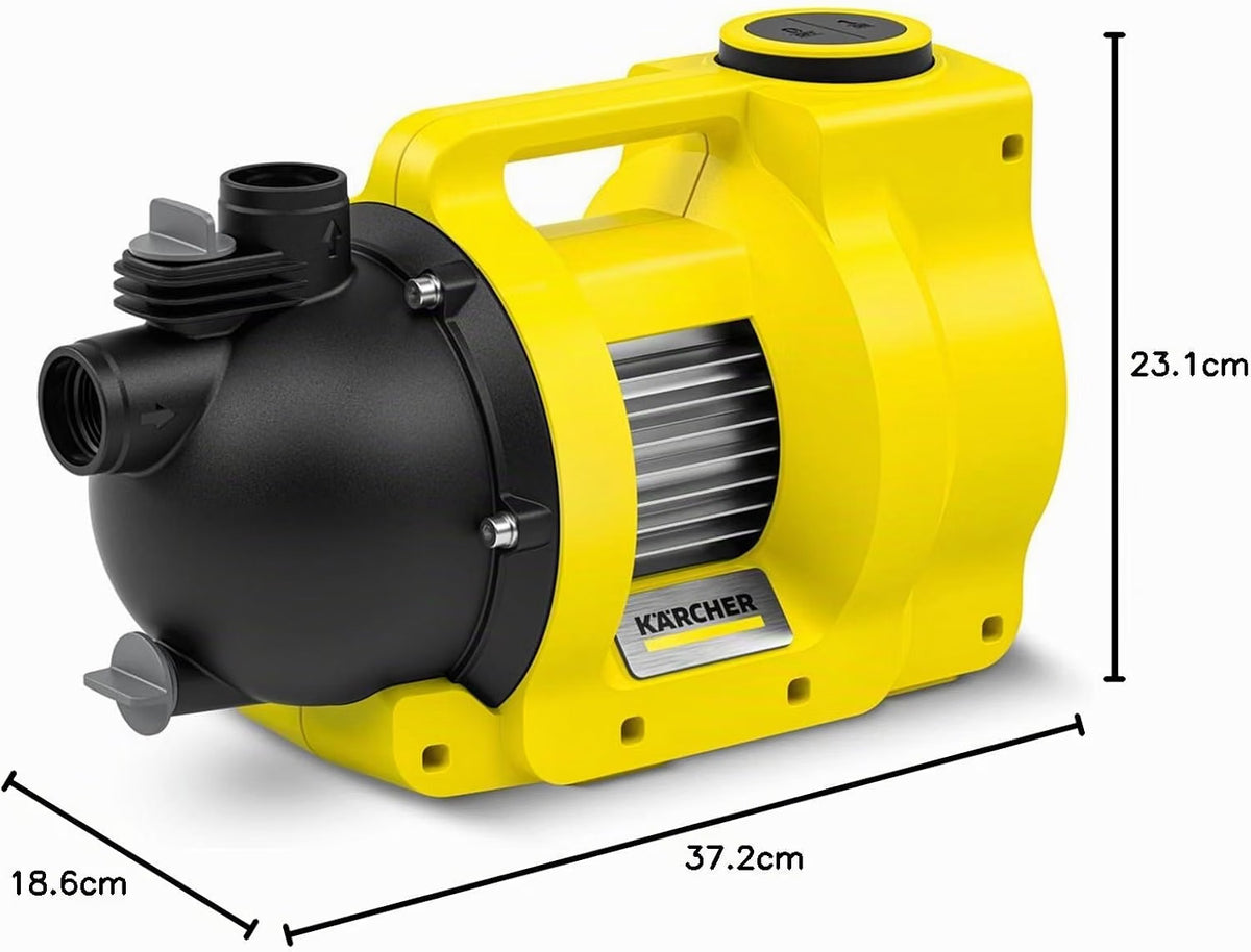 Pompe d'Arrosage Kärcher Bp 5,000 Garden, Moteur 600 W, Débit de 5 000 L/H, 4 Bar,