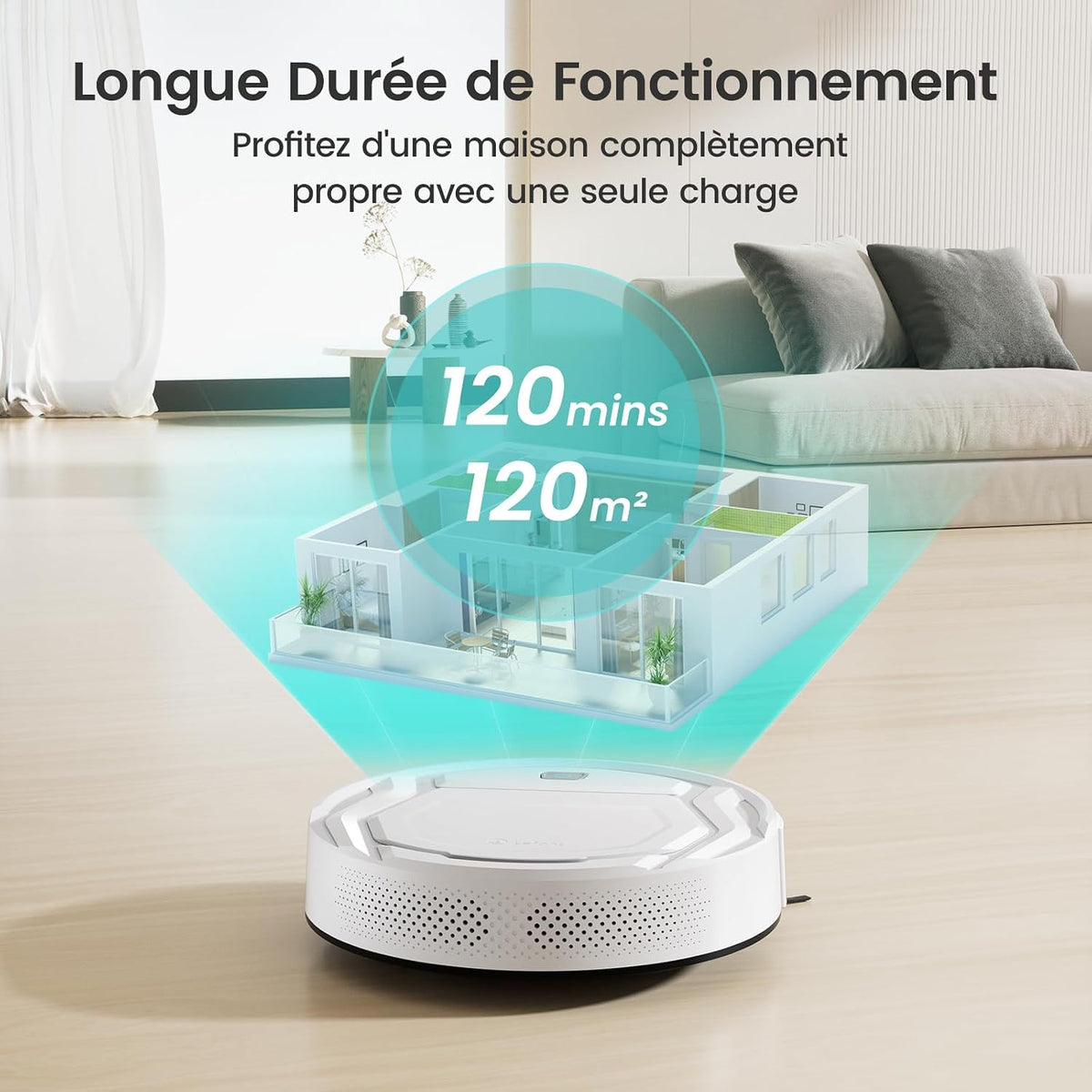 Lefant M210 Pro 28cm Mini Aspirateur Robot Anti‑Enchevêtrement