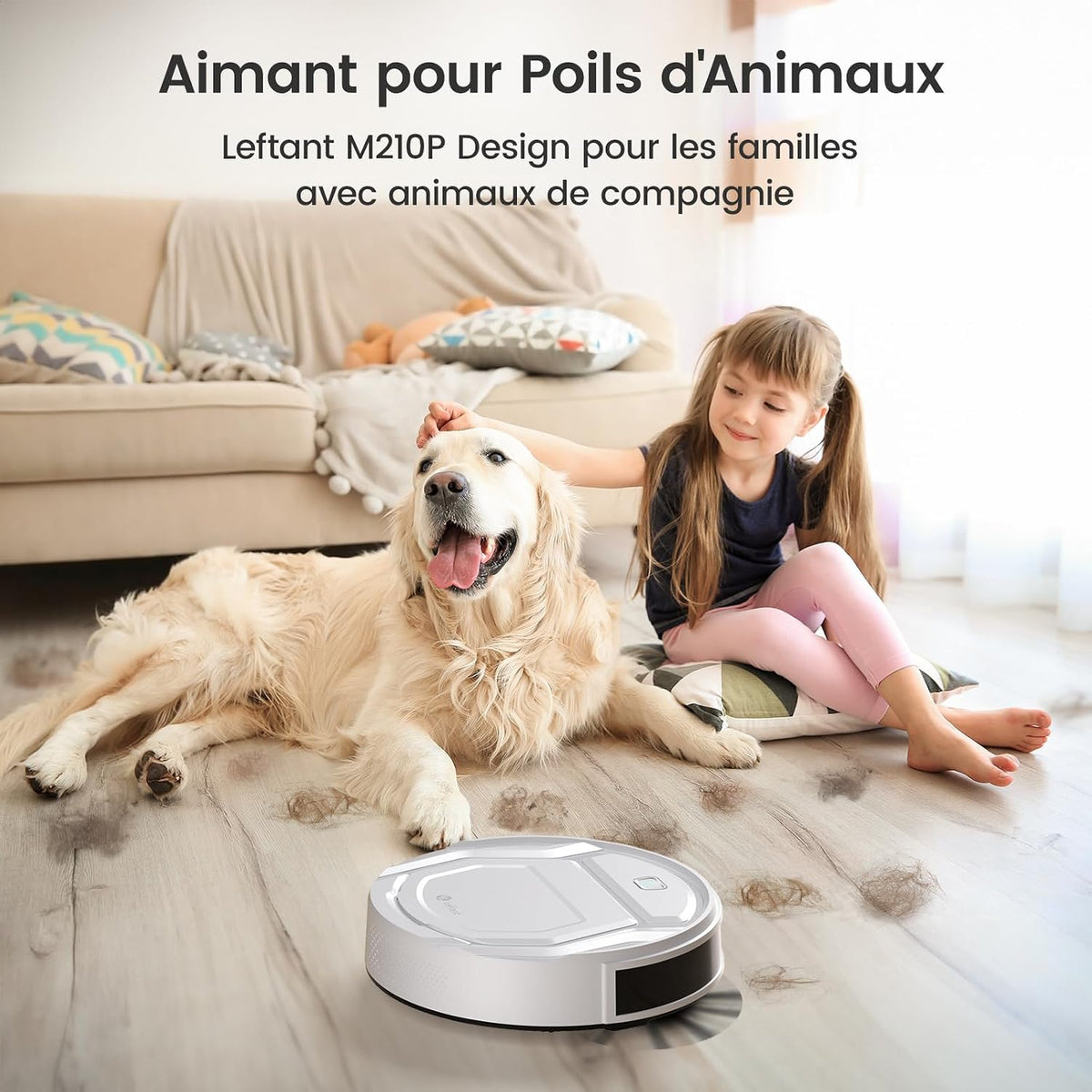Lefant M210 Pro 28cm Mini Aspirateur Robot Anti‑Enchevêtrement