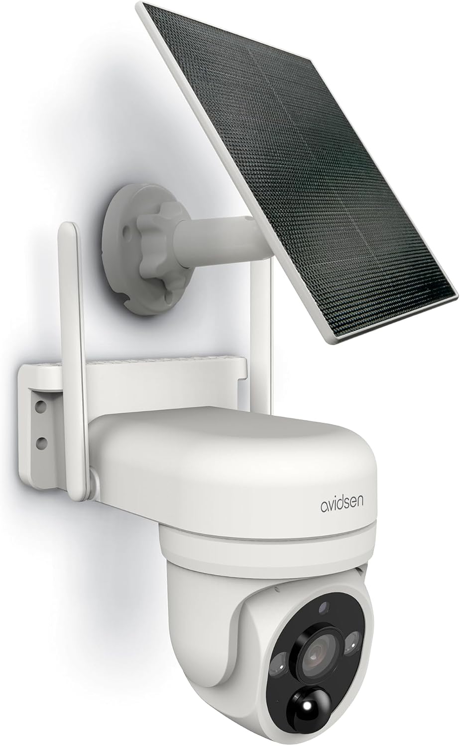 Avidsen HomeCam Prim-O PTZ - Caméra Surveillance Extérieure WiFi Solaire 2.5K - Motorisée 360° - Dual Band 2.4/5GHz - IA Détection de Silhouette & Autotracking - Sirène - sans Fil - IP65