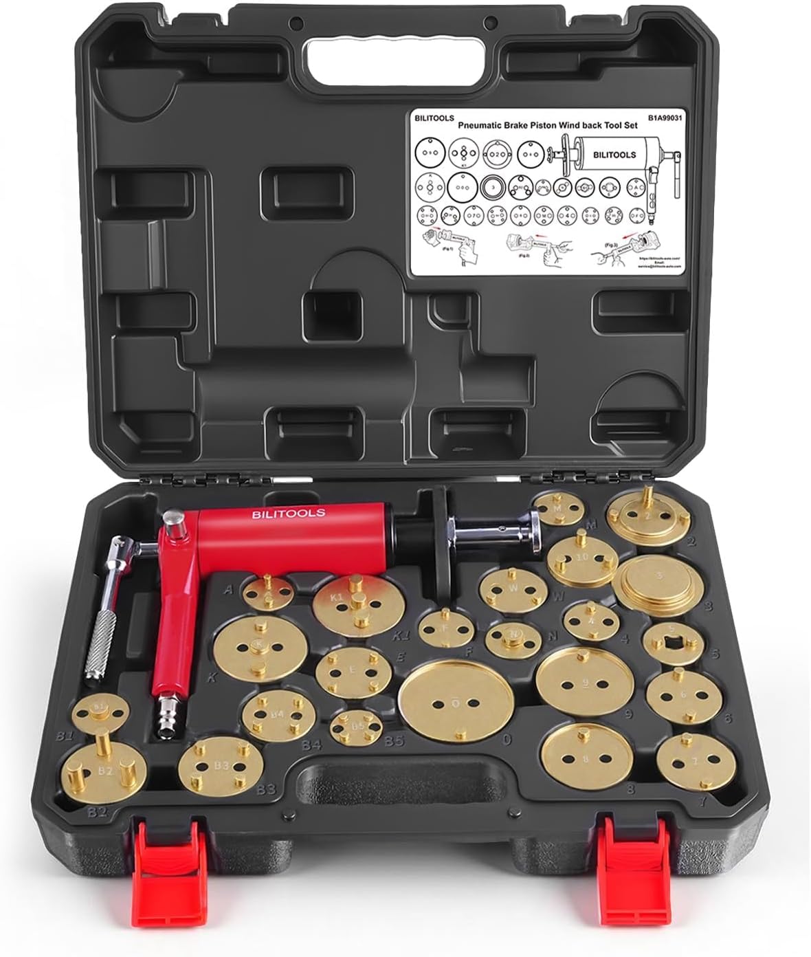 BILITOOLS 24pcs Repousse Piston Frein Pneumatique