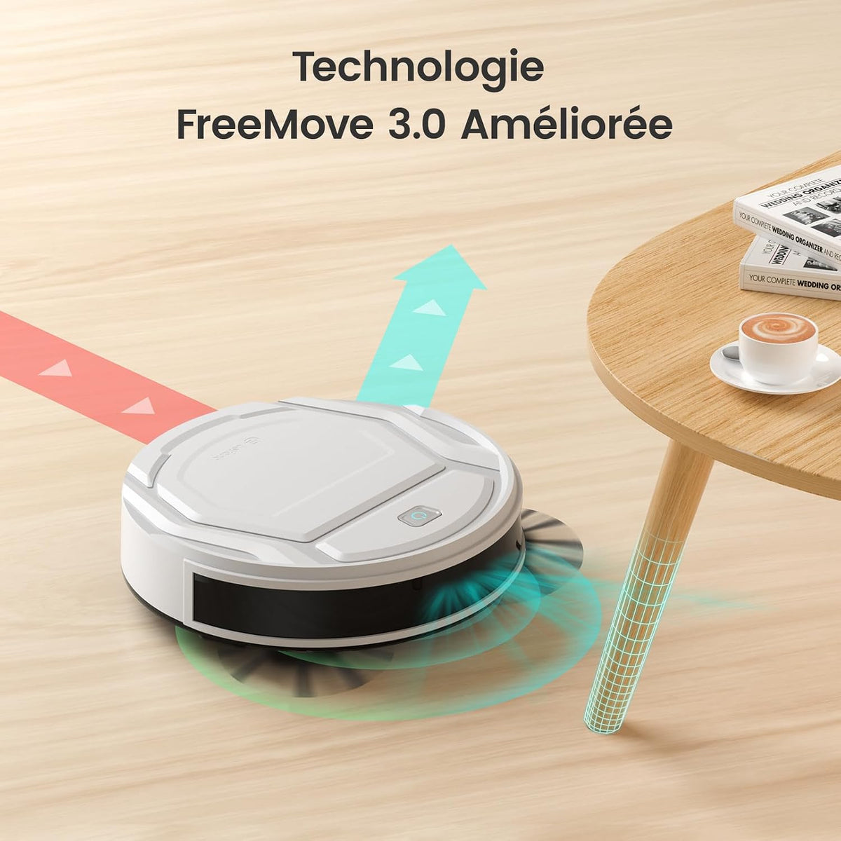 Lefant M210 Pro 28cm Mini Aspirateur Robot Anti‑Enchevêtrement
