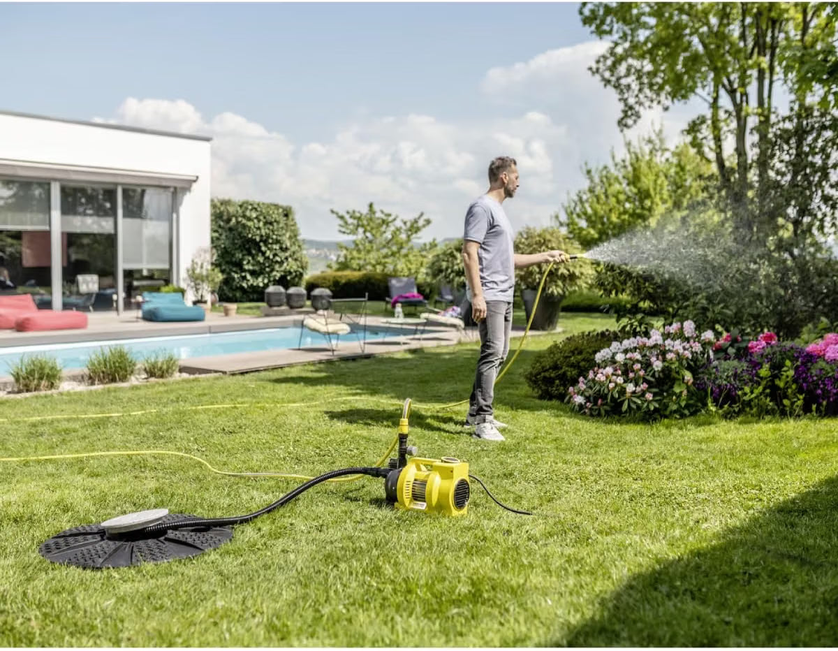Pompe d'Arrosage Kärcher Bp 5,000 Garden, Moteur 600 W, Débit de 5 000 L/H, 4 Bar,