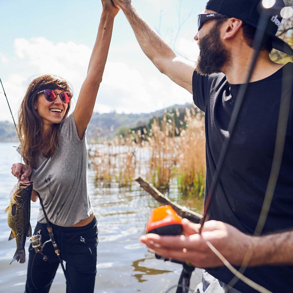 Deeper START Sondeur de Pêche, Détecteur de Poissons et Profondeur Portable, Sans Fil, Pour la Pêche, Fonctionne Avec Téléphones Portables (App Gratuite)
