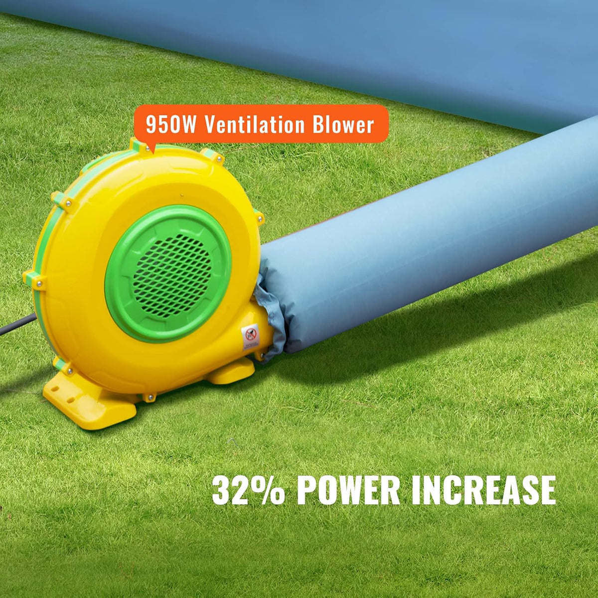 VEVOR Cabine de Peinture Gonflable 4x2,95x2,75 m en Oxford 210D avec Système de Filtration Souffleurs 900 W