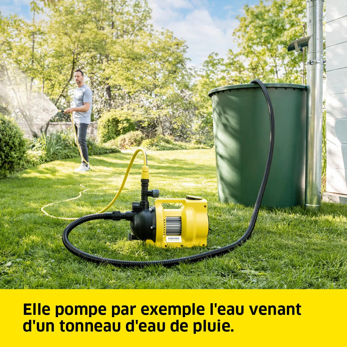 Pompe d'Arrosage Kärcher Bp, Moteur 600 W, Débit de 5 000 L/H, 4 Bar