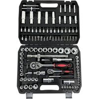 Coffret Kit Outils 108 pcs BM TOOLS BMT-108-PCS Clé à Cliquet Douille Acier Vanadium Douilles, Mécanicien, Garagiste, Bricoleur