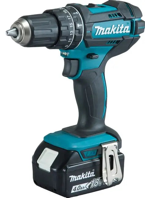 Makita Outillage - Perceuse à percussion sans fil 18V, 1 batterie Li-Ion LXT 3,0 Ah, chargeur DHP453RFX8