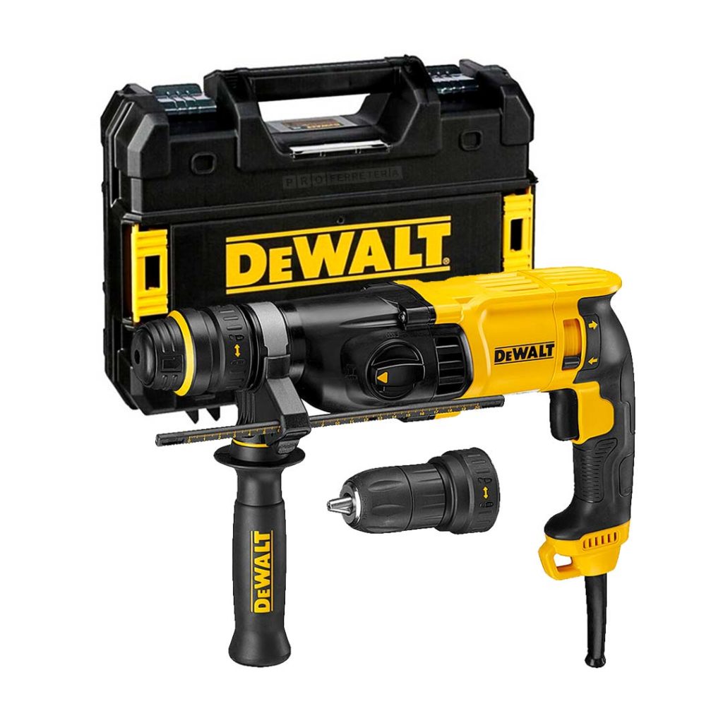 Perforateur SDS-plus 900 W - Ø 28 mm - 3 modes - Coffret - DEWALT - D25144K-QS