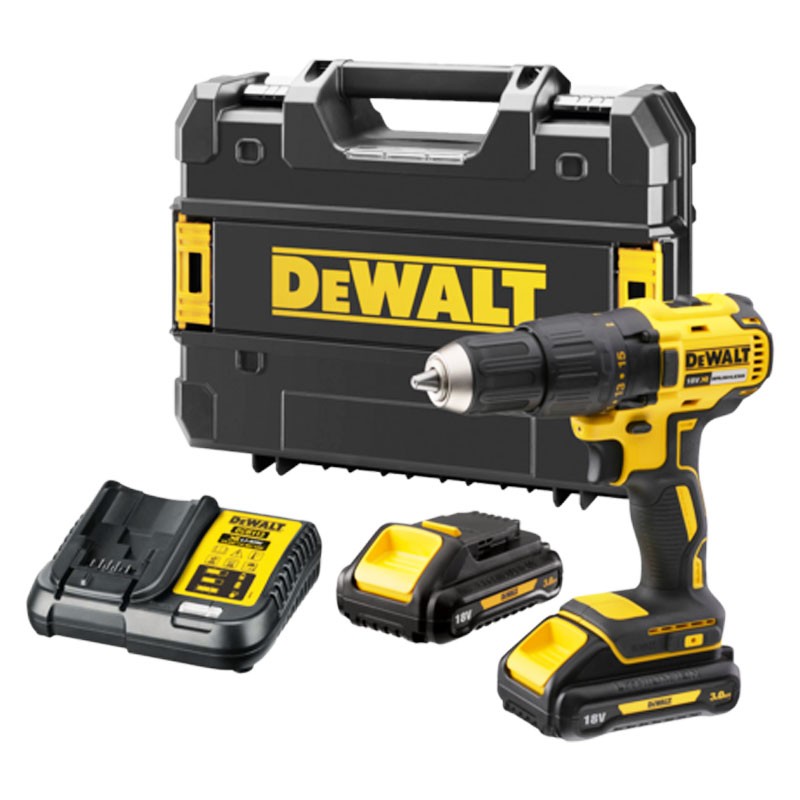 Perceuse-visseuse sans fil DeWalt, DCD777S2T,avec 2 x 1,5Ah batterie et chargeur