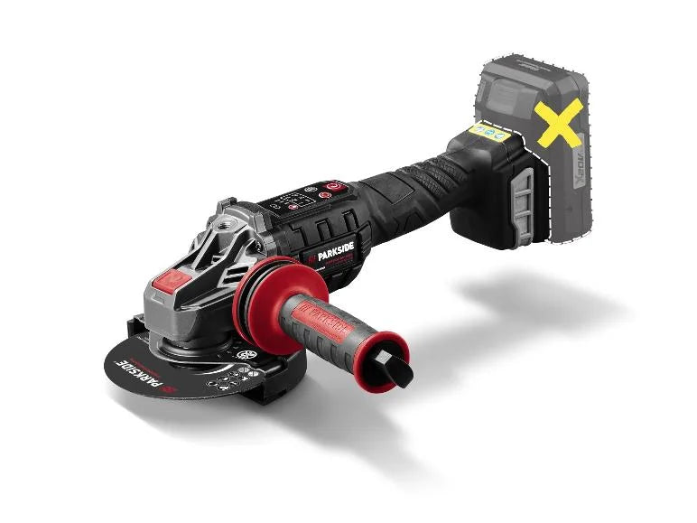 Meuleuse d'angle sans fil + Batterie + Chargeur, 20 V