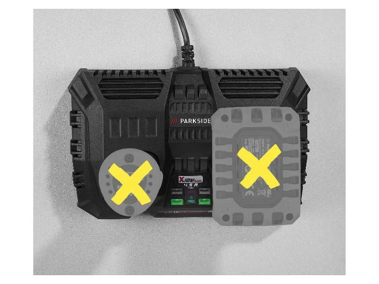 Chargeur de batterie double + 2  Batteries 4 Ah, 12 V