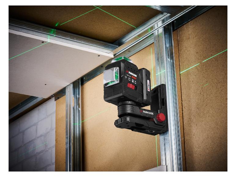 Set niveau laser en croix sans fil PKLLP 3360 A1 + batterie + chargeur, 20 V