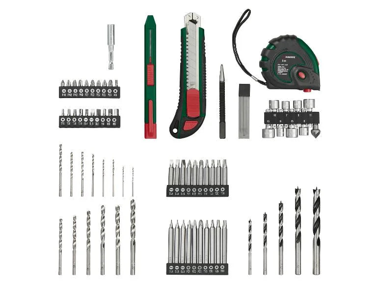 Set perceuse-visseuse sans fil PBSA 12 E4 + batterie + chargeur + accessoires, 12 V