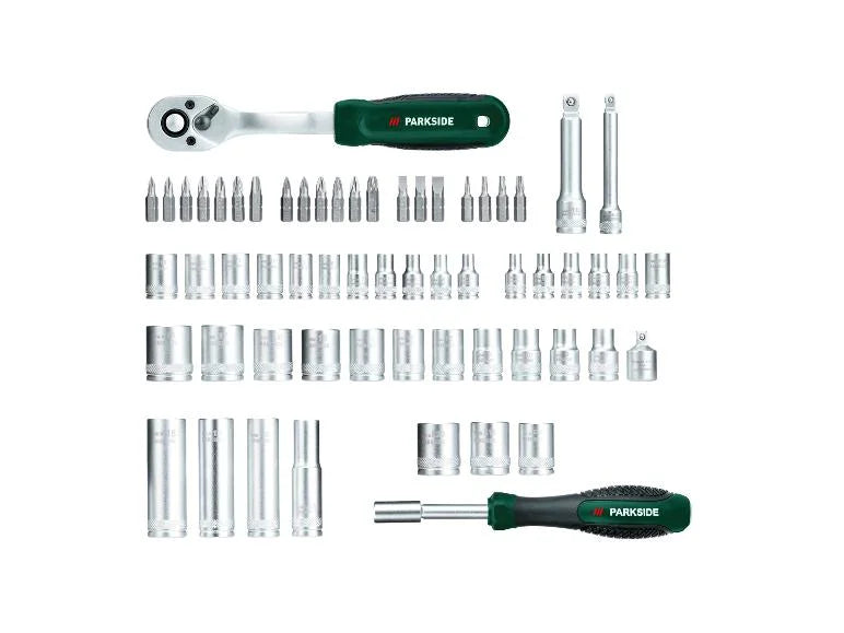 Set de douilles et d’embouts, 61 pièces