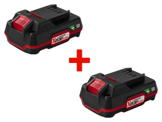 Lot de 2 batteries, 2 Ah, 20 V