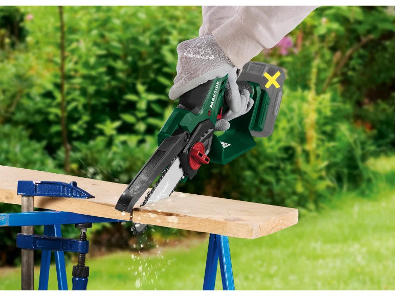 Mini-tronçonneuse à bois sans fil PAGHS C3, 20 V
