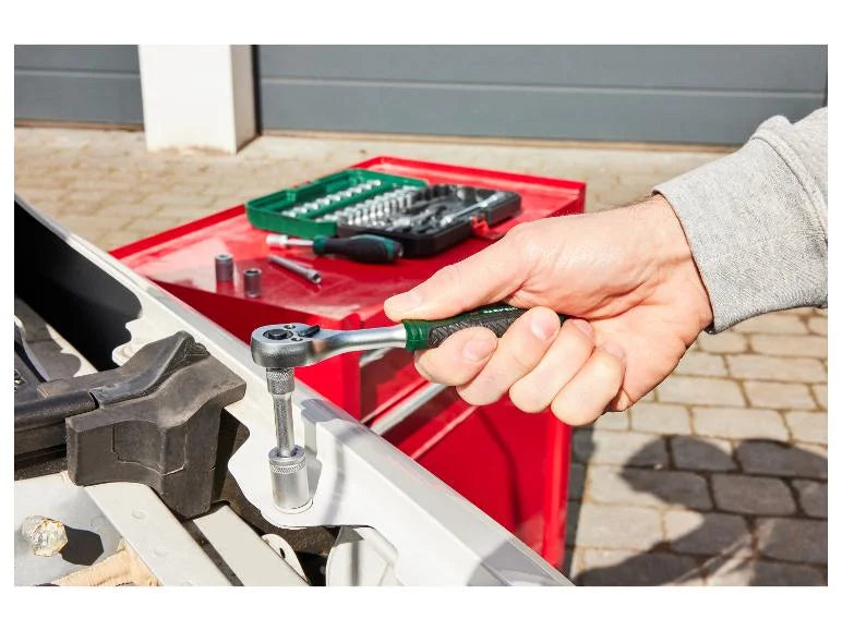 Set de cliquet et accessoires, 46 pièces