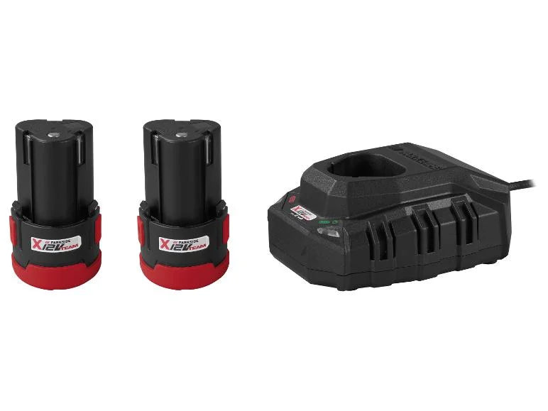 Set perceuse-visseuse sans fil PBSPA 12 E4 +  2 batteries + chargeur, 12 V