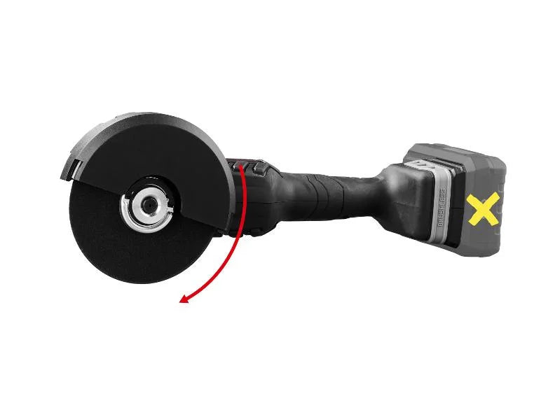 Meuleuse d'angle sans fil + Batterie + Chargeur, 20 V