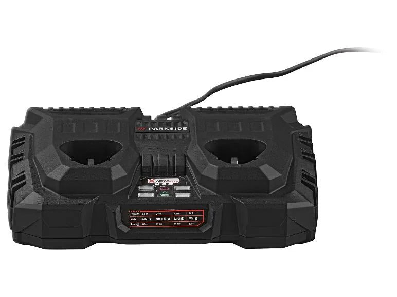 Chargeur de batterie double + 2  Batteries 4 Ah, 12 V
