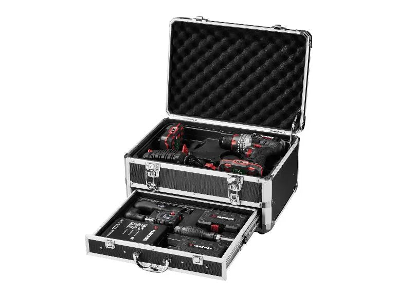 Set perceuse-visseuse à percussion sans fil PSBSAP 20-Li D4 + 2 batteries + chargeur, 20 V + accessoires