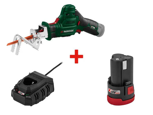 Coupe-branches sans fil + Batterie + Chargeur, 12 V