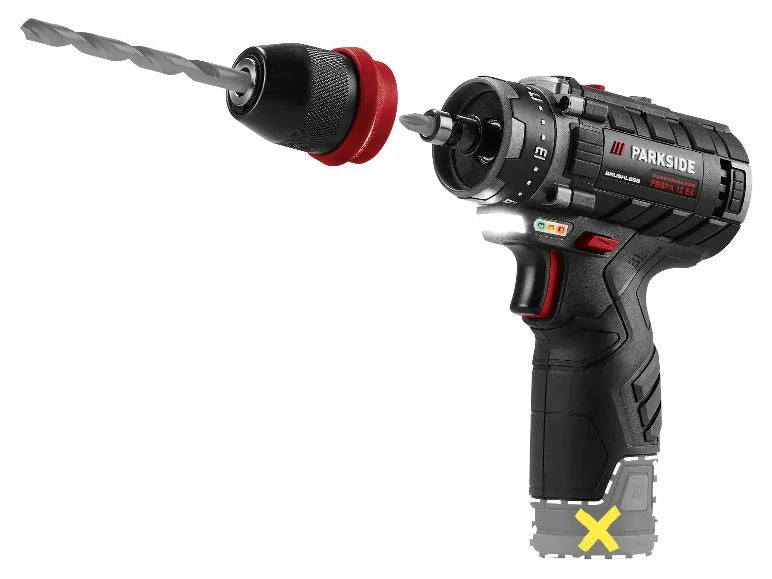 Perceuse-visseuse sans fil + Batterie + Chargeur, 12 V