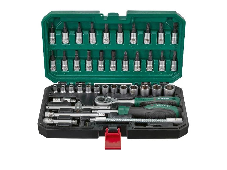 Set de cliquet et accessoires, 46 pièces