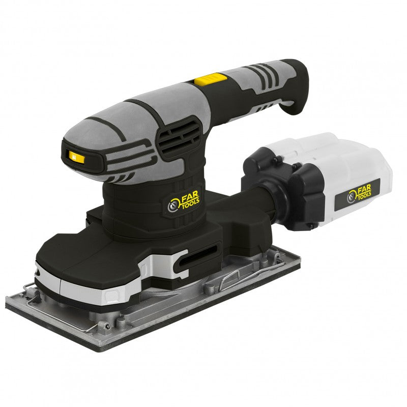 Fartools – Ponceuse vibrante 330W 114x228mm – Oscillation variable 0-12000 tr/min – Cartouche filtrante pour poussières – Pour bois et métal